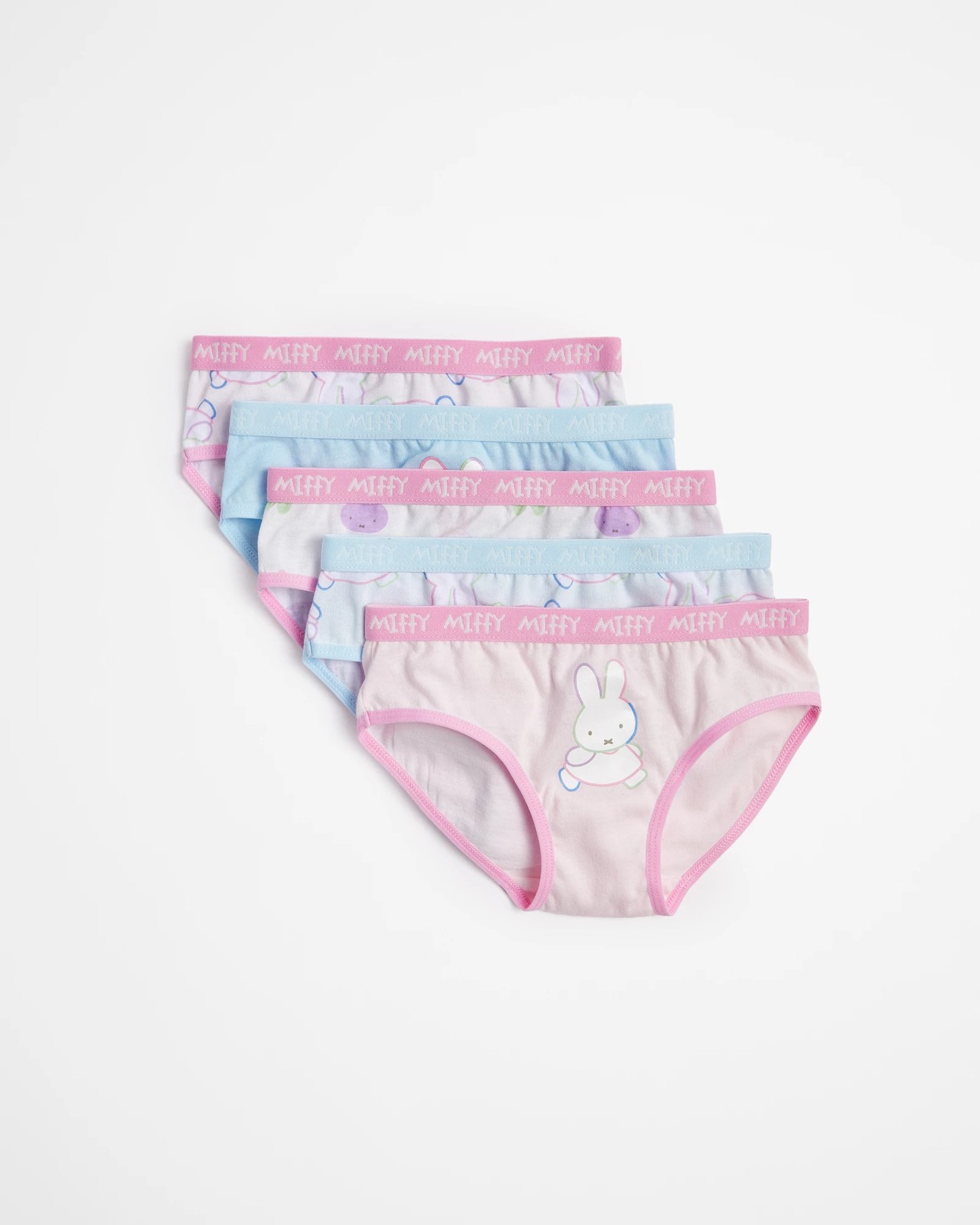5 Pack Girls Underwear Breathable Cotton Panties Soft Briefs