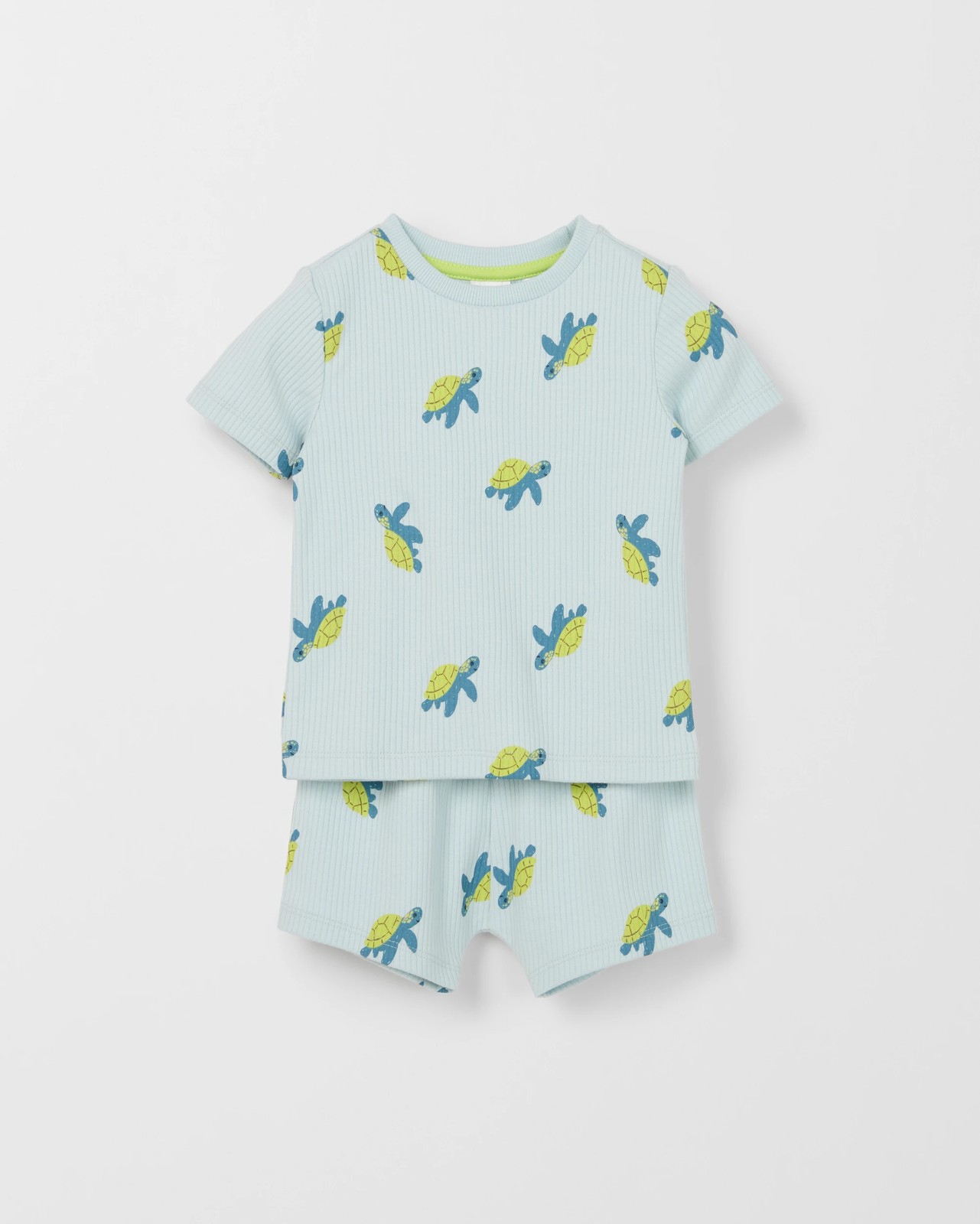 Baby Organic Cotton Ribbed Pyjama Set 5 of 6