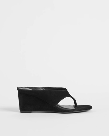 Wedge Heel Thong Sandals