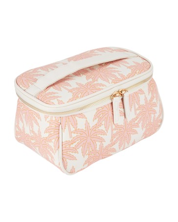 OXX Cosmetics Travel Bag - Pink Palm