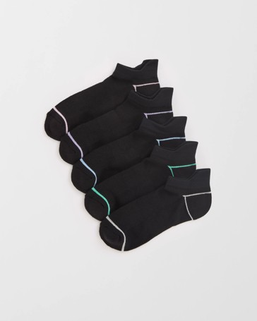Australian Cotton Blend 5 Pack No Show Sports Socks
