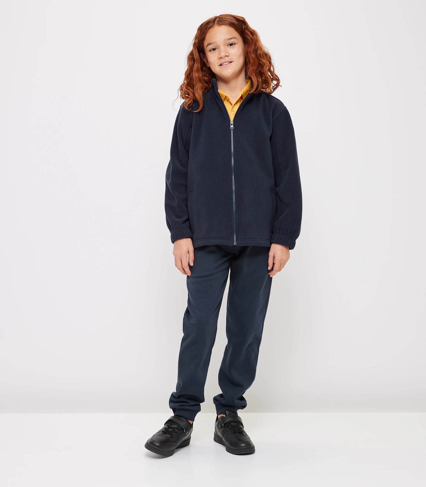 Navy blue clearance polar fleece jacket