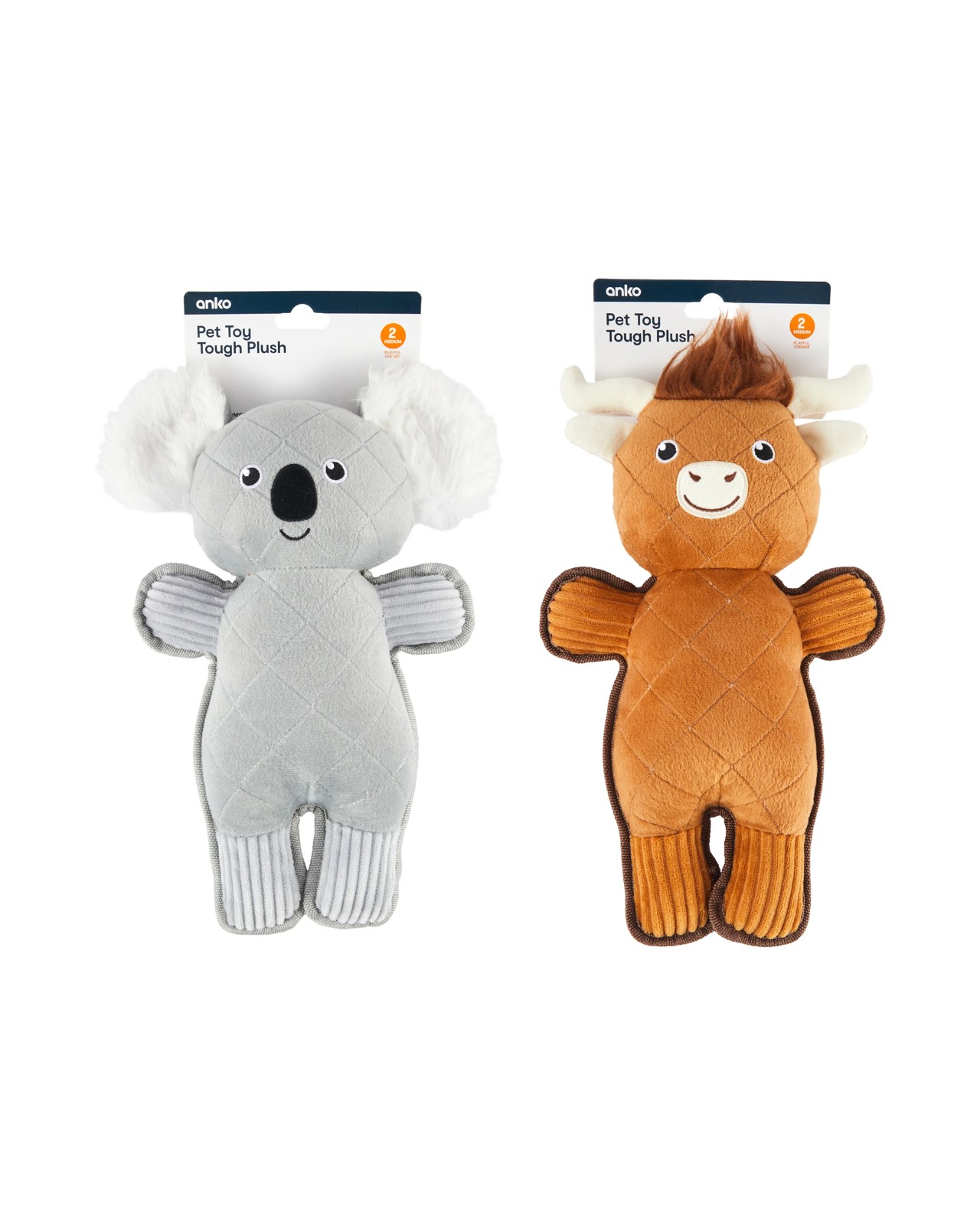 Anko Pet Tough Toy Koala / Cow Toy- Assorted 4 of 4