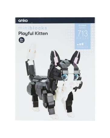 713 Piece Mini Blocks Animal Series: Playful Kitten