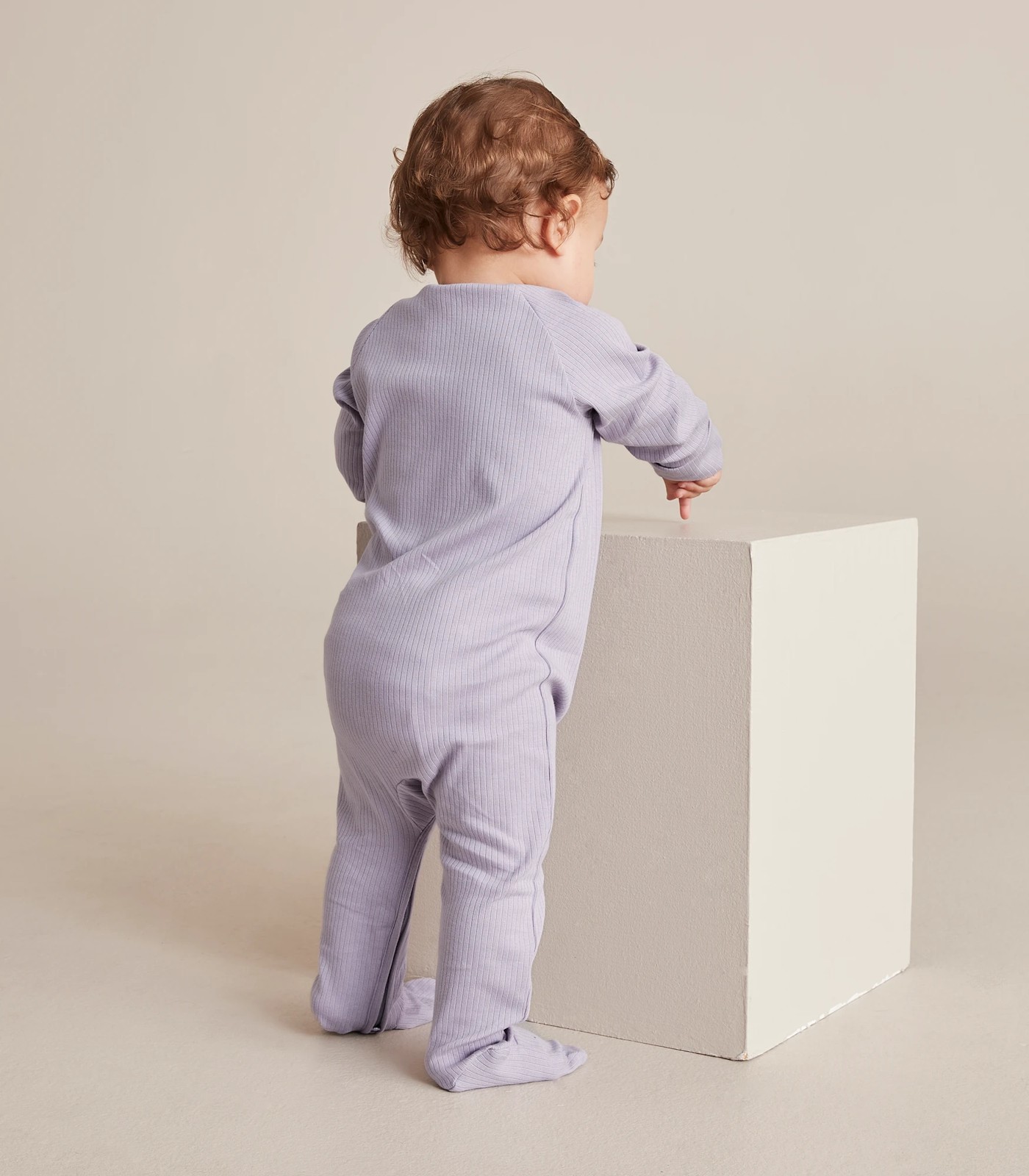 Baby Organic Cotton Rib Coverall 5 of 5