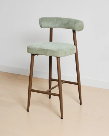 Anko Henry Upholstered Bar Stool - Green