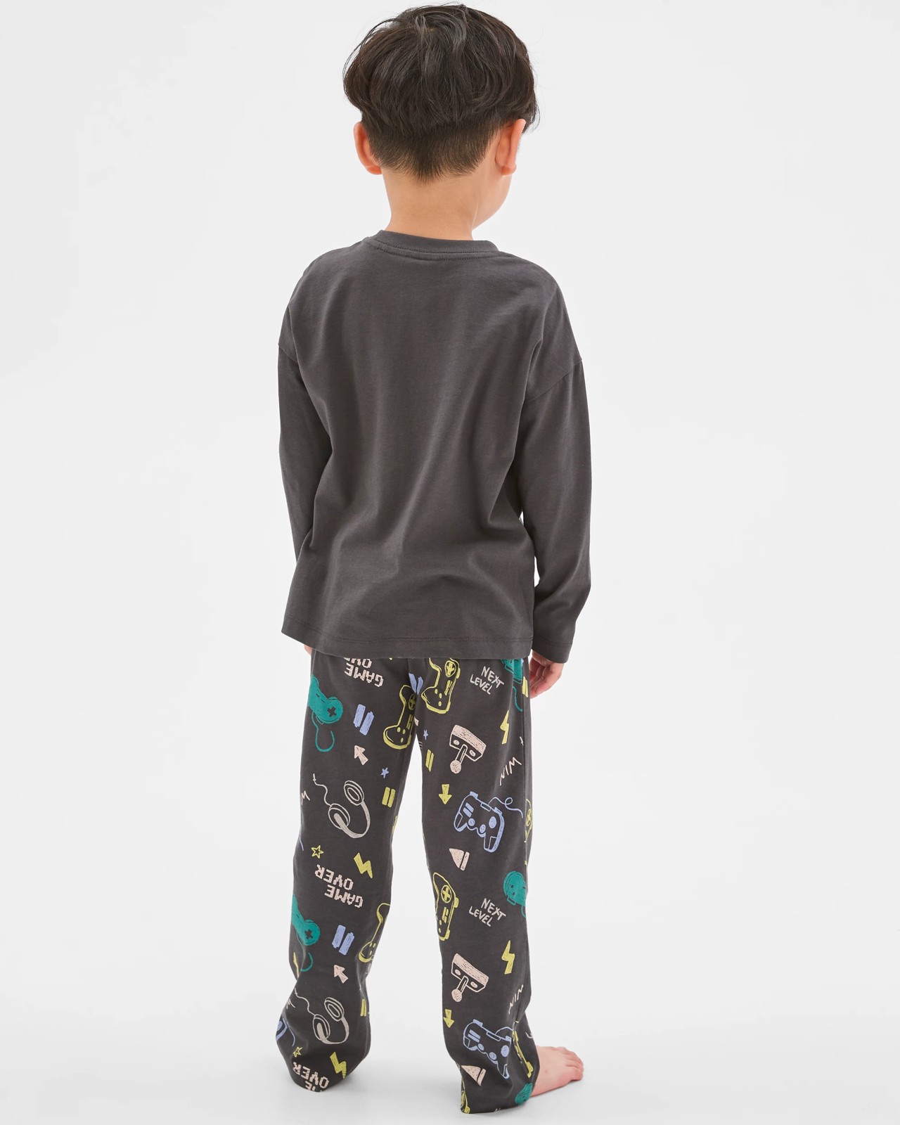 Australian Cotton Younger Boys Oversized Lounge Knit Pyjama Set - Console 3 of 5