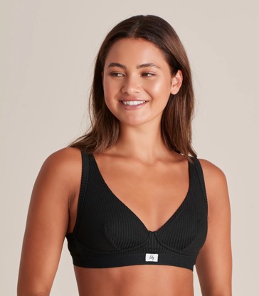 Lily Loves Heritage Rib Wirefree Plunge Bra; Style: LBR63349