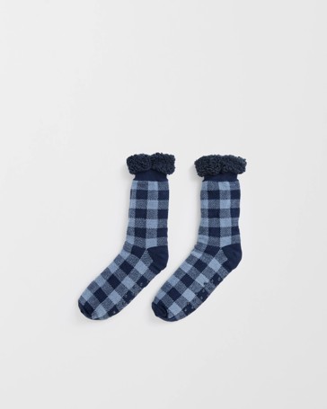 Sherpa Lined Knit Crew Socks