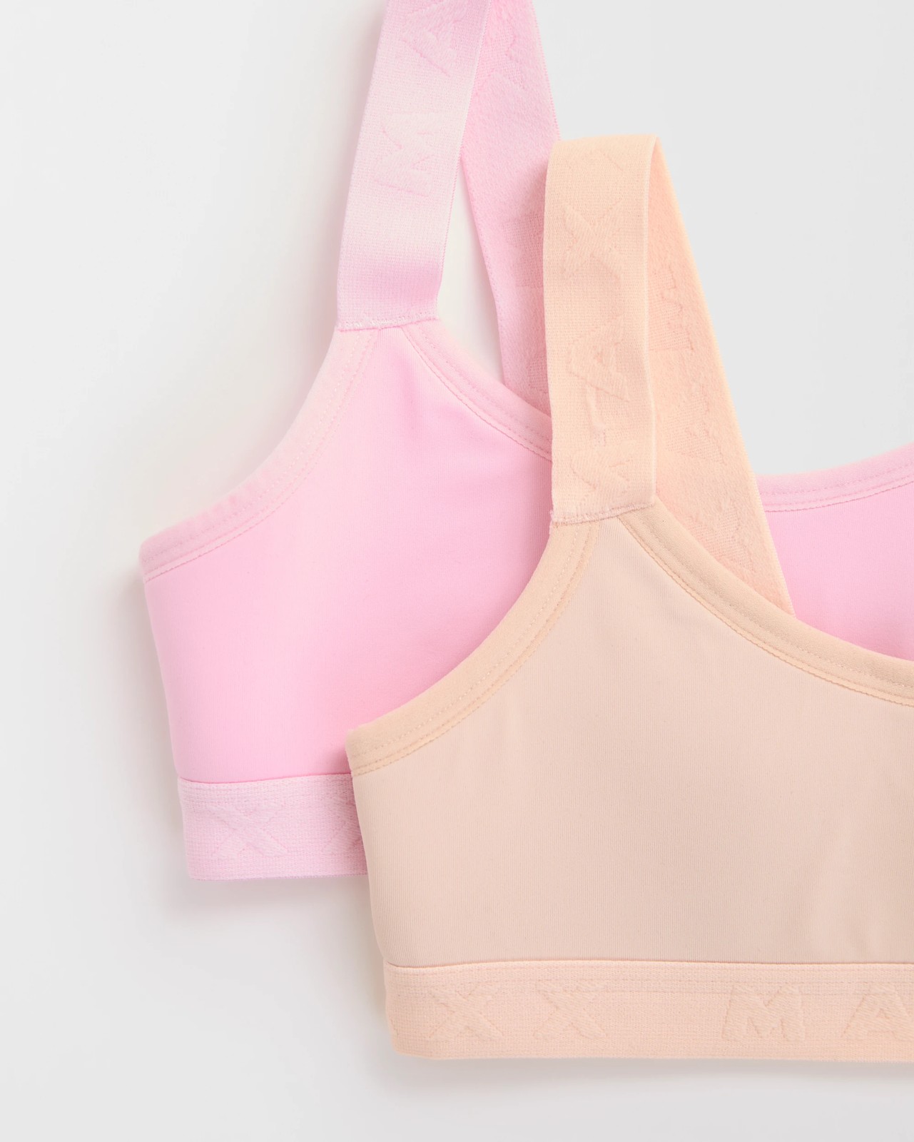 Maxx Big Girls 2 Pack Micro Performance Active Crop Tops 2 of 2