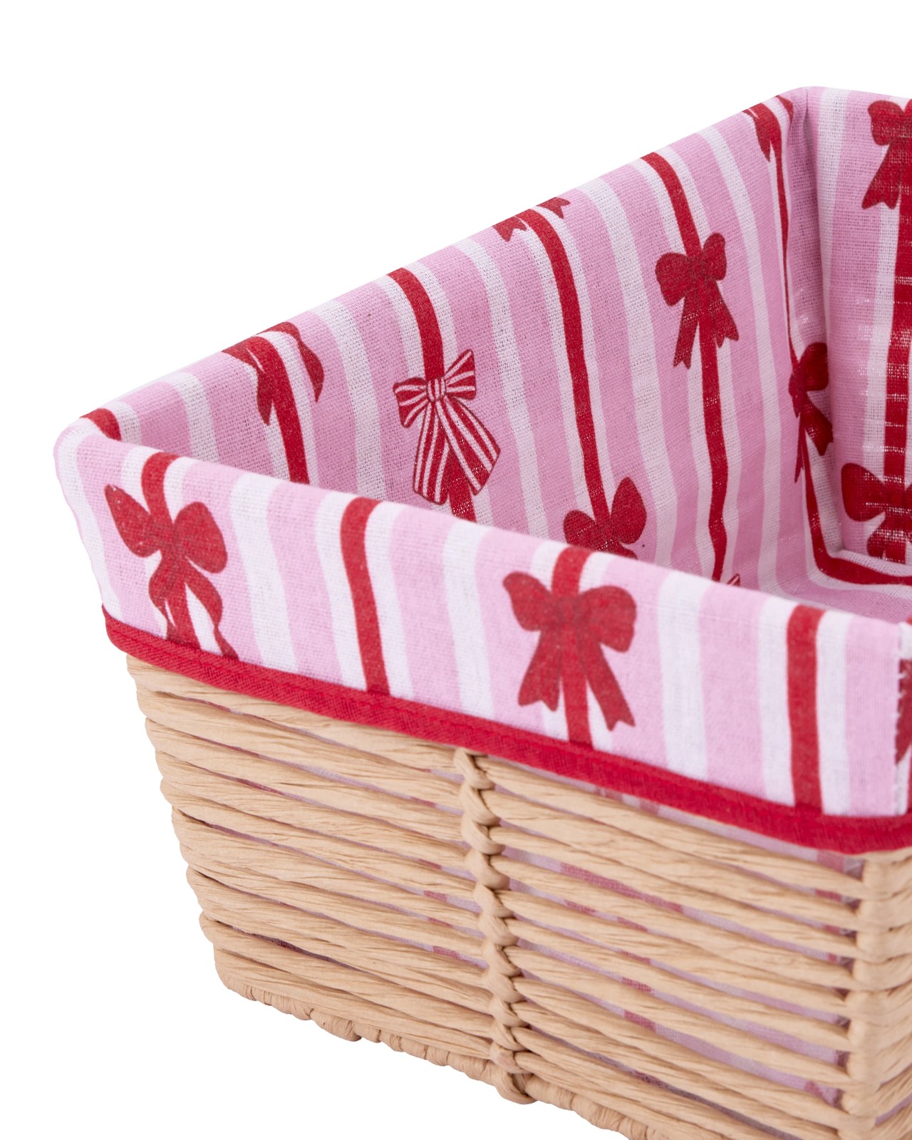 Anko Christmas Basket with Bow Liner 3 of 5