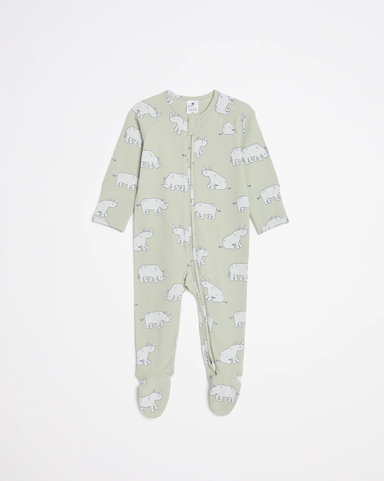 Baby Organic Cotton Print Zip Coverall 5 of 6
