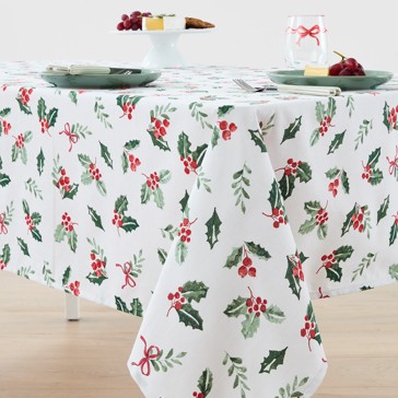 Traditional Holly Tablecloth - Anko