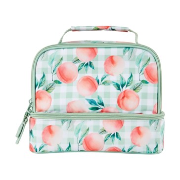 Peach Insulated Twin Deck Lunch Bag - Anko