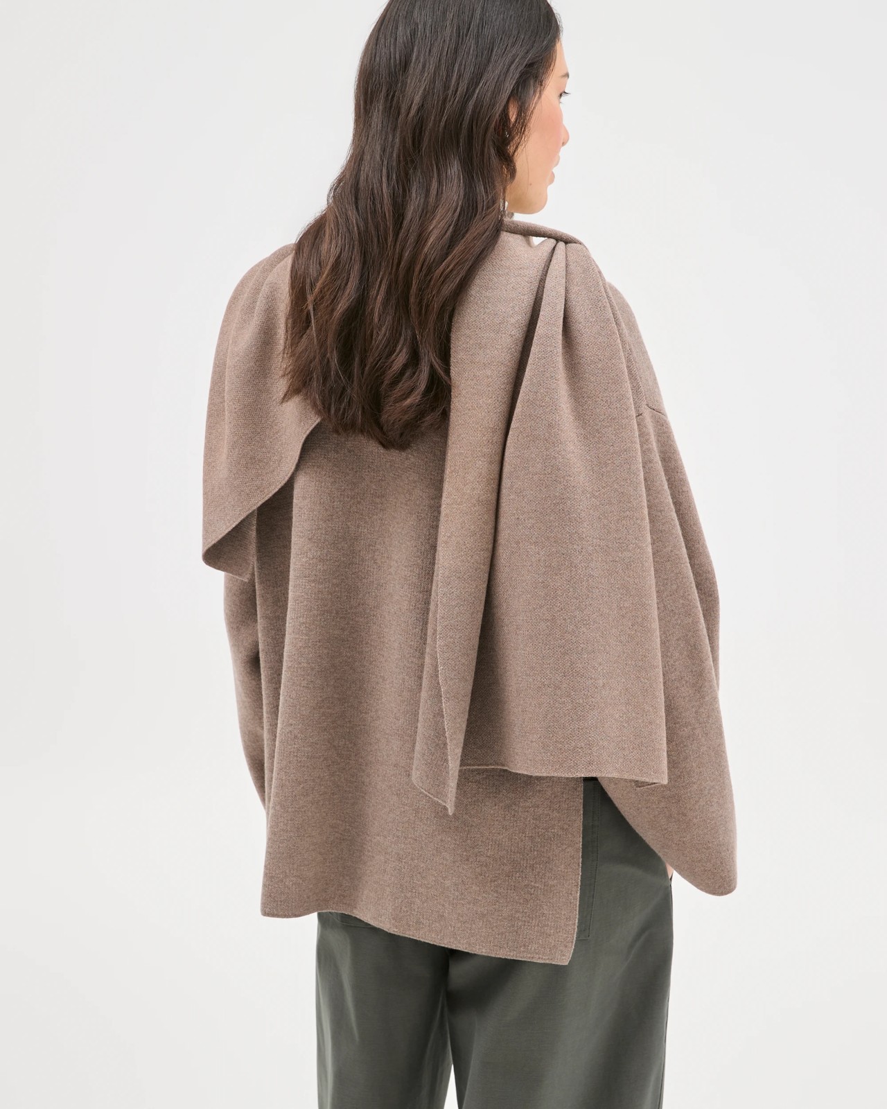 Wrap Scarf Knitted Coat 4 of 6