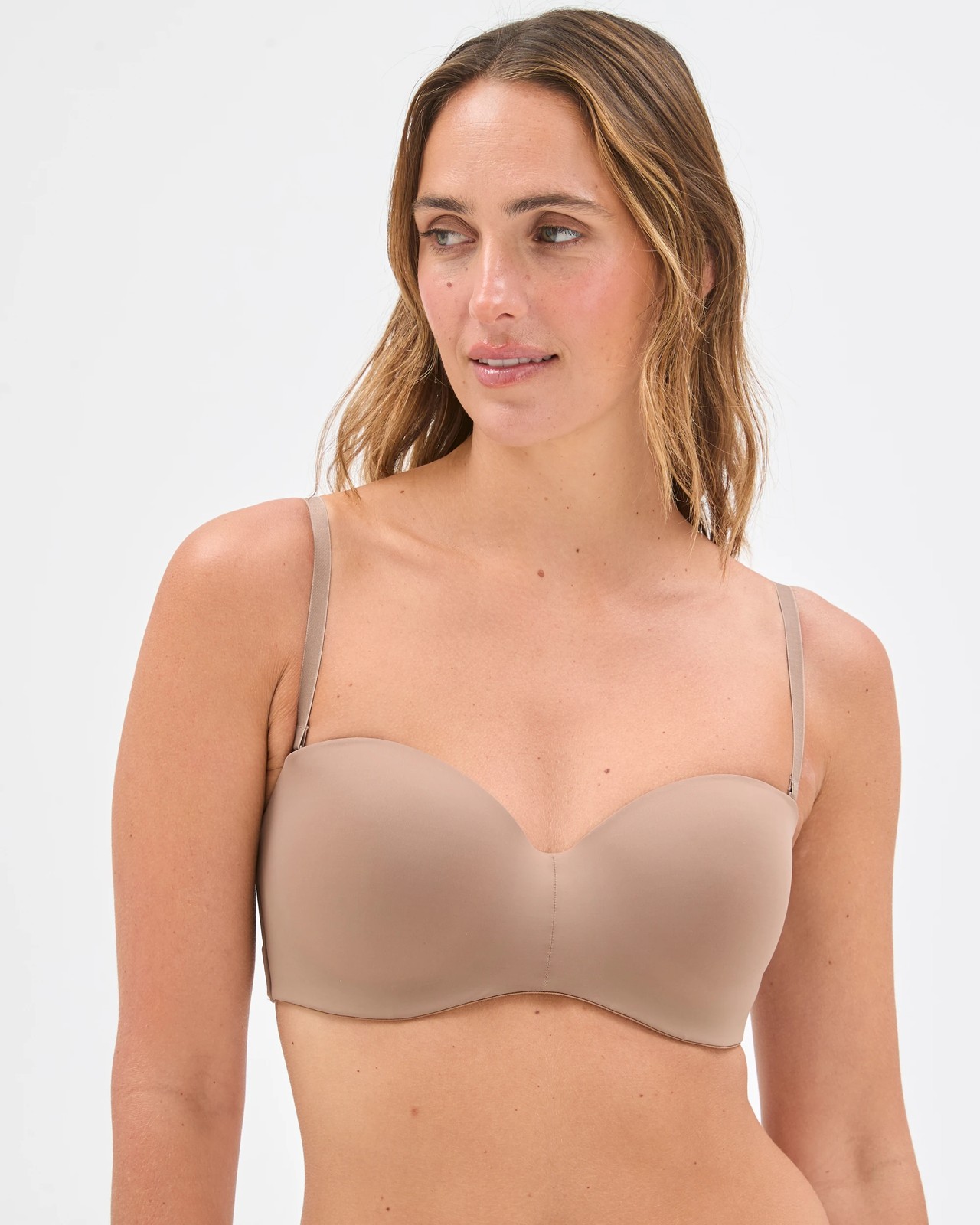 Madison Medium Push Up Strapless Bra - Latte 2 of 5
