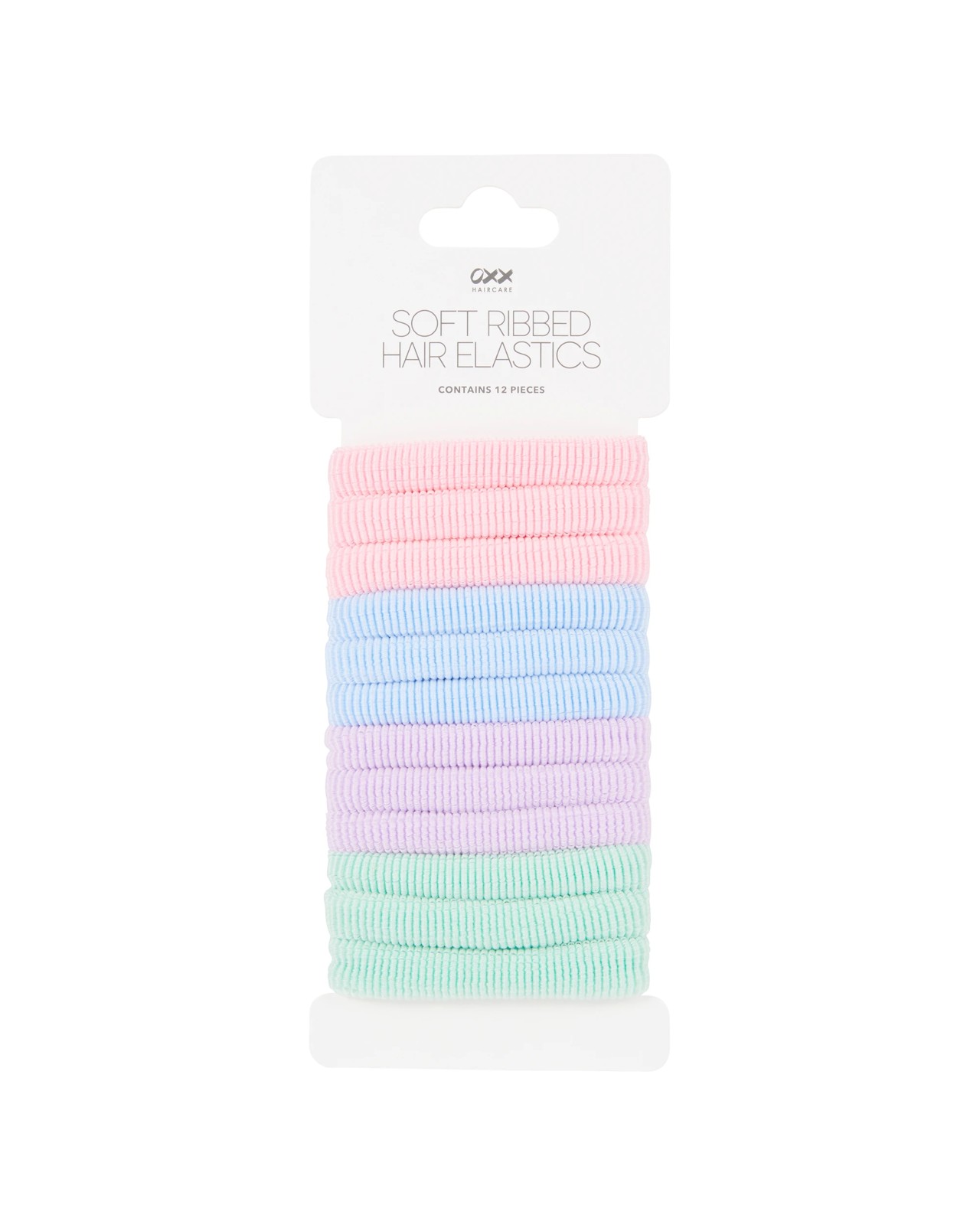 OXX Haircare 12 Piece Soft Ribbed Hair Elastics 3 of 3