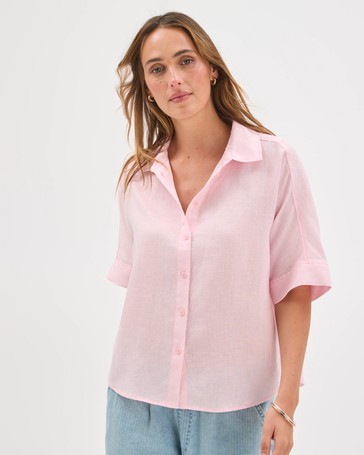 European Linen Short Sleeve Shirt
