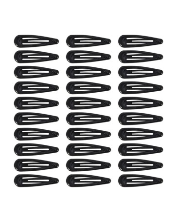 OXX Haircare 30 Pack Black One Touch Hair Clips