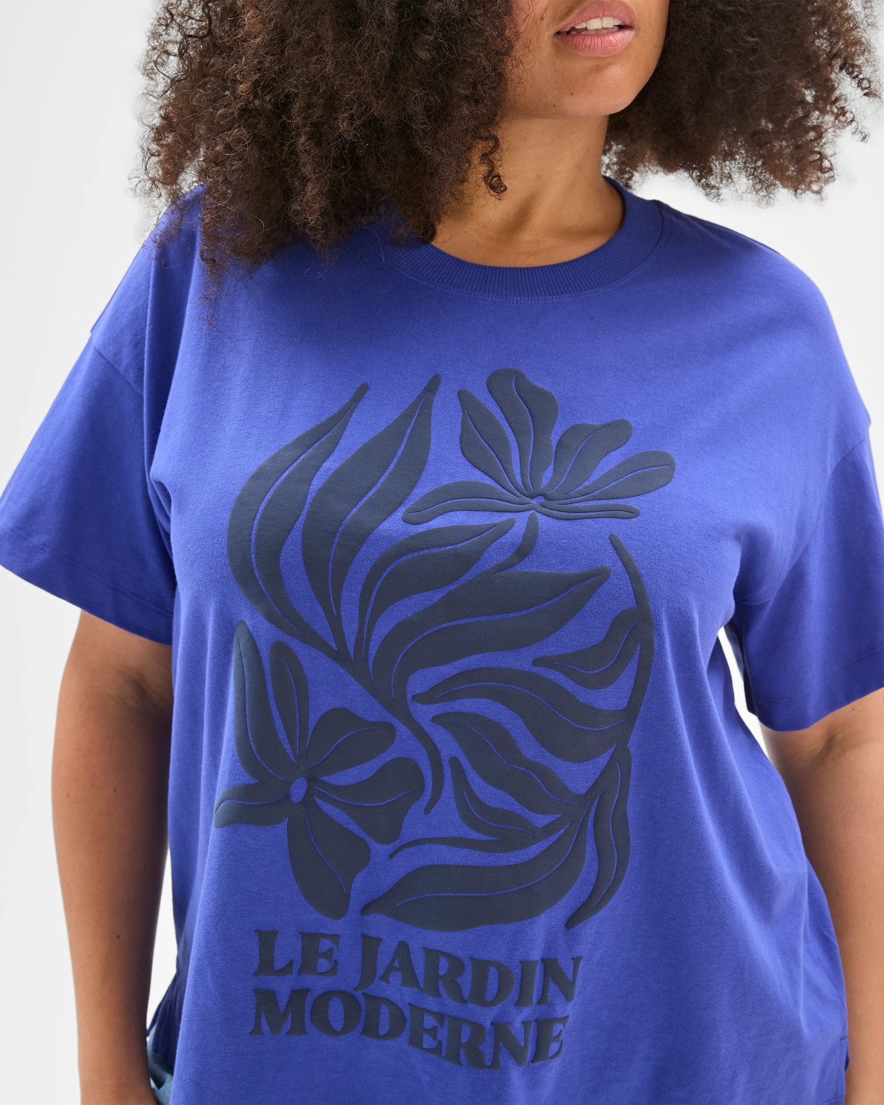 Plus Size Australian Cotton Graphic Split Hem T-Shirt 4 of 6
