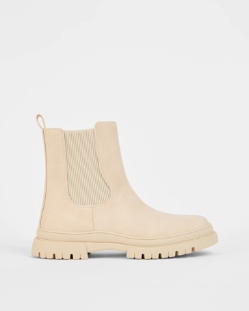 Chunky Elastic Chelsea Boots
