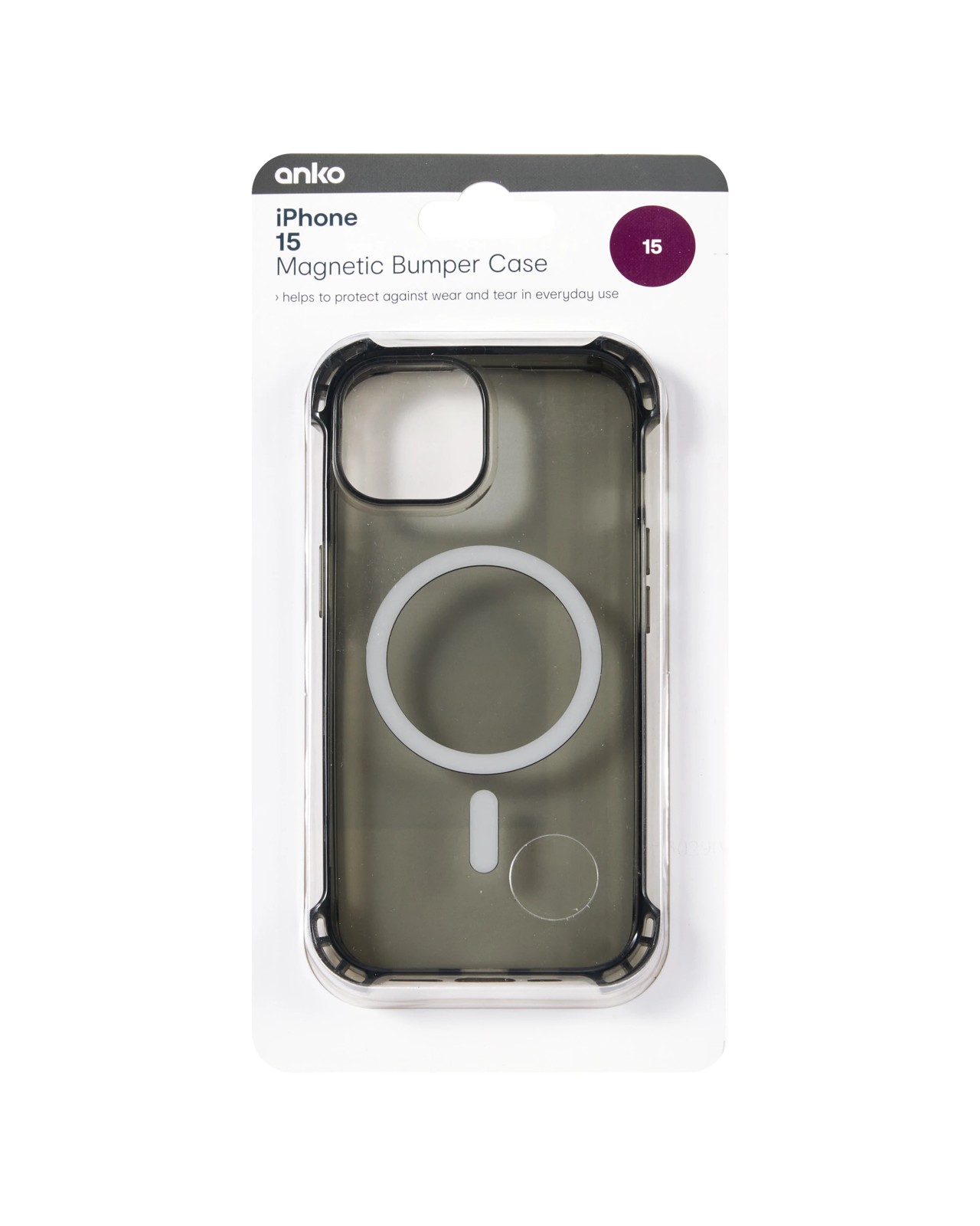 Anko iPhone 15 Magnetic Bumper Case - Black 6 of 6