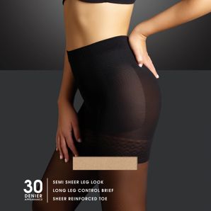 Ambra 1 Pack 30 Denier Bodyshaping Pantyhose - Natural product image