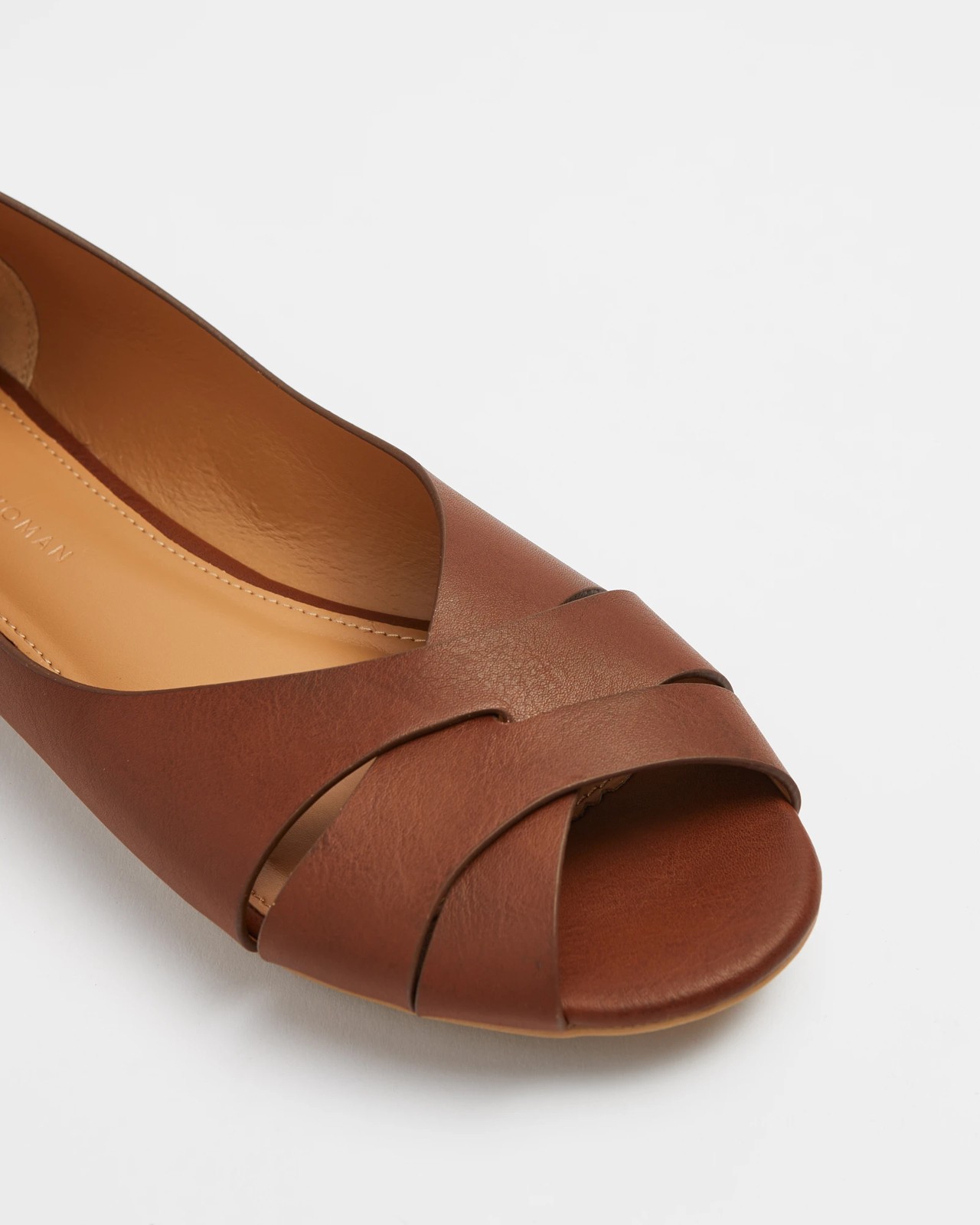 Open toe best sale ballet flats