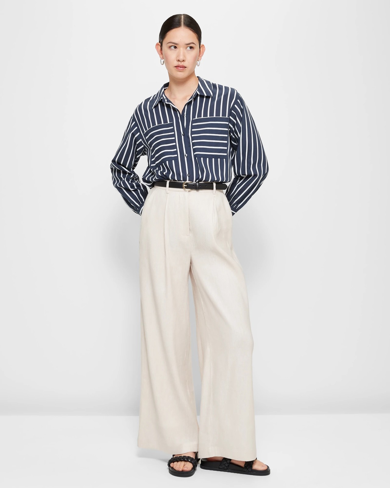 Double Pocket Oversized Shirt - Preview  2 of 5