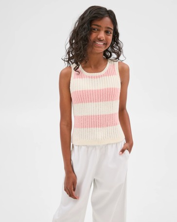 Australian Cotton Blend Knit Tank