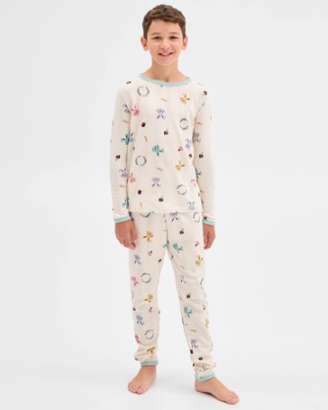 Family Matching Australian Cotton Easter Older Kids Pyjama Set - Bunny Head