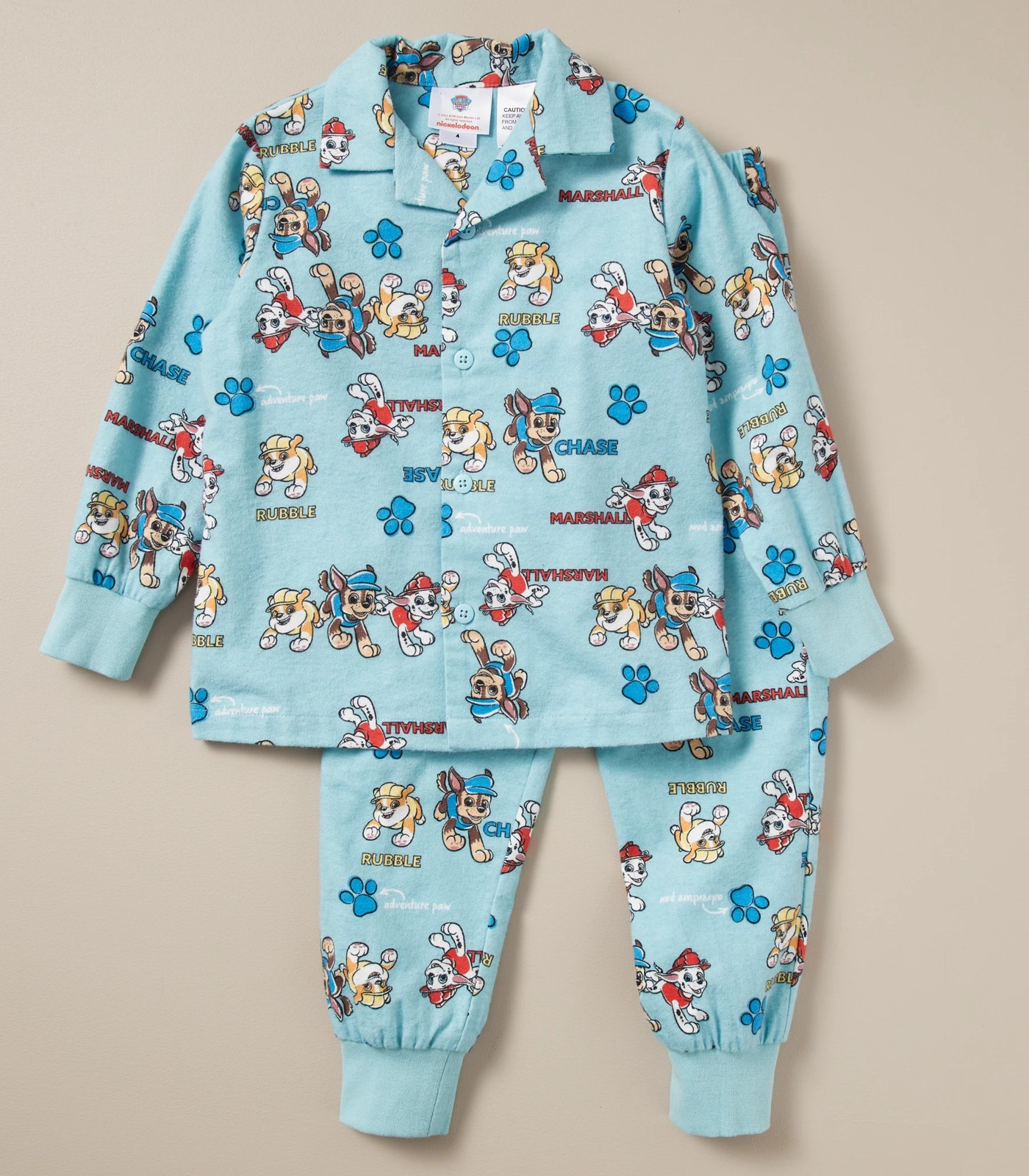 Paw Patrol Cotton Flannelette Pyjama Set Target Australia