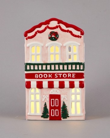 Anko Light Up Ceramic Book Store