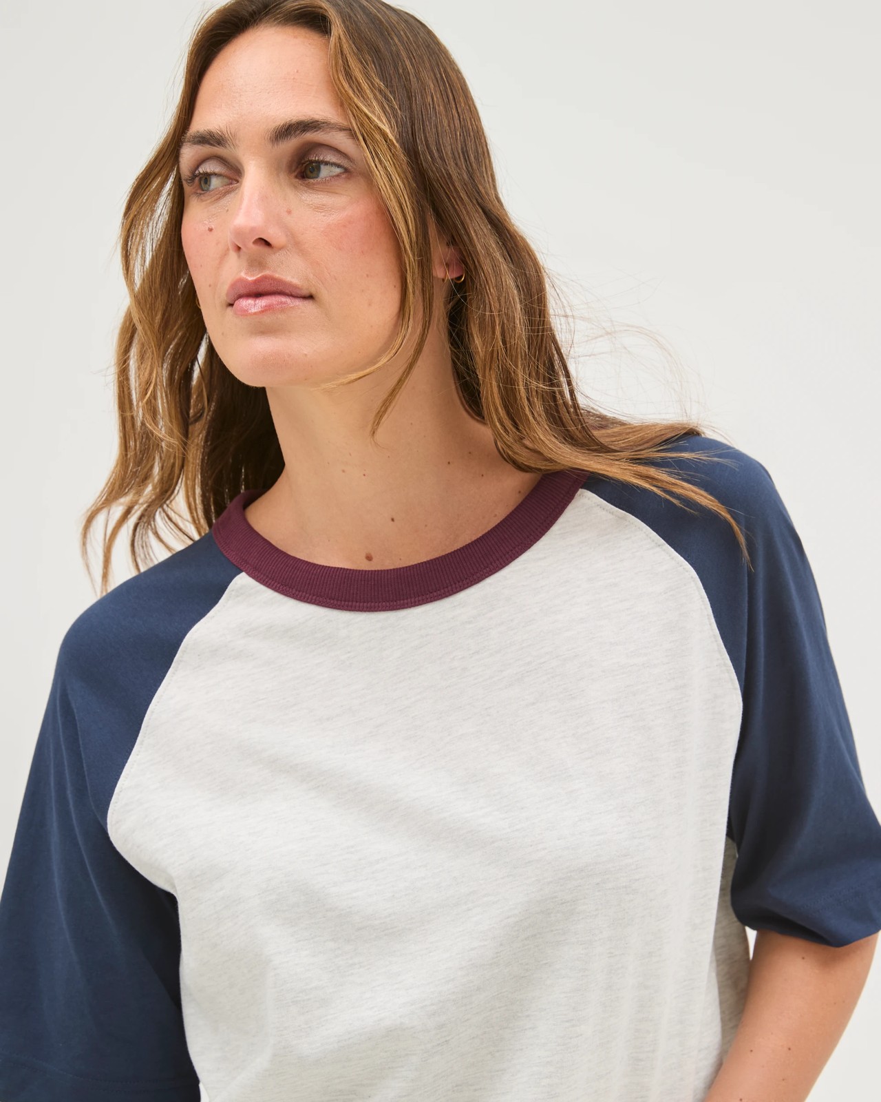 Australian Cotton Raglan Sleeve Boxy T-Shirt 3 of 5