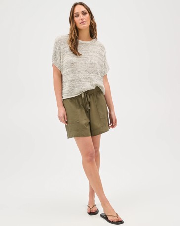 Slub Seam Detail Shorts
