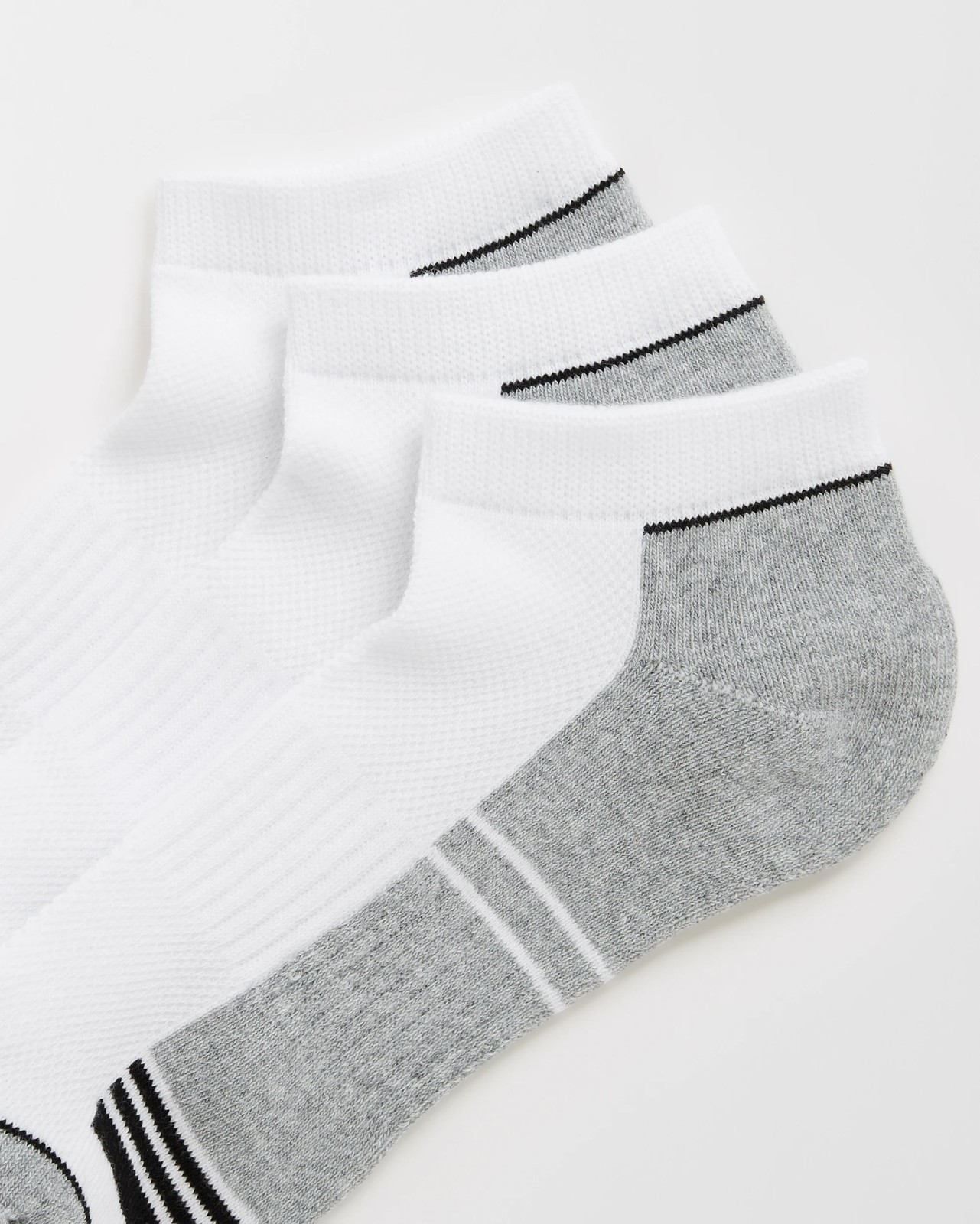 Maxx Australian Cotton Blend 3 Pack Low Cut Sport Socks - White 2 of 3