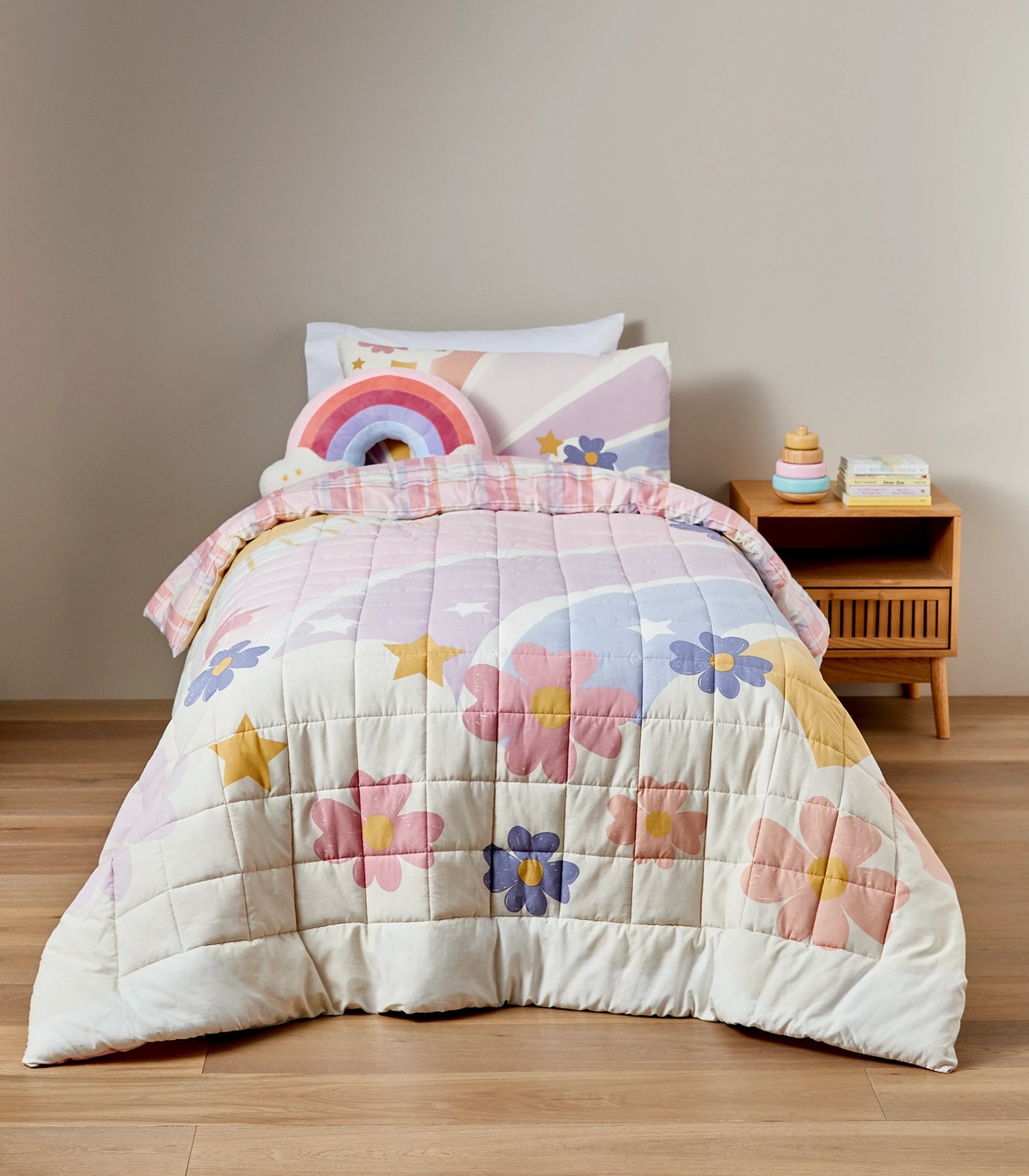 Tori Rainbow Kids Comforter Set Target Australia