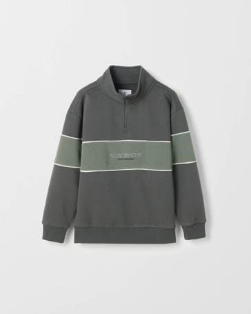 Australian Cotton Blend Heavyweight Quarter Zip Jumper