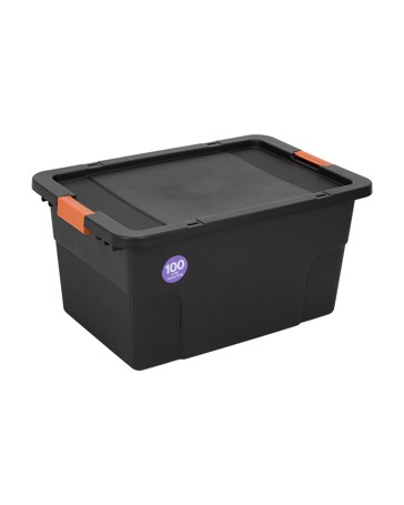 Anko 100L Heavy Duty Storage Container - Black