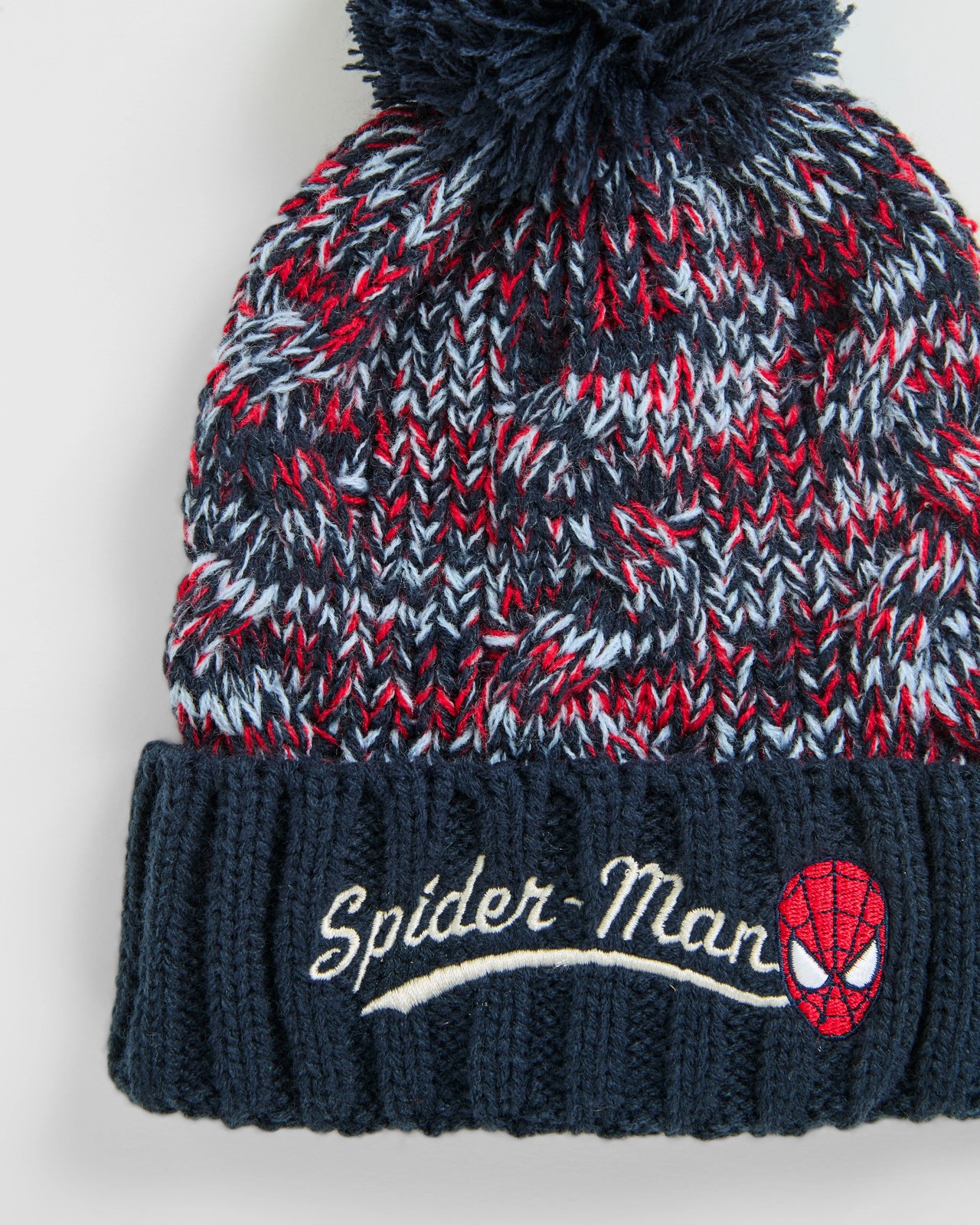 Spiderman Speckle Pom Pom Beanie 2 of 2