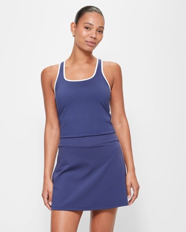 Active Contrast Binding Tennis Skort