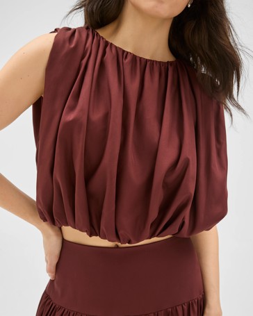 Lily Loves Lyocell Sleeveless Blouson Blouse