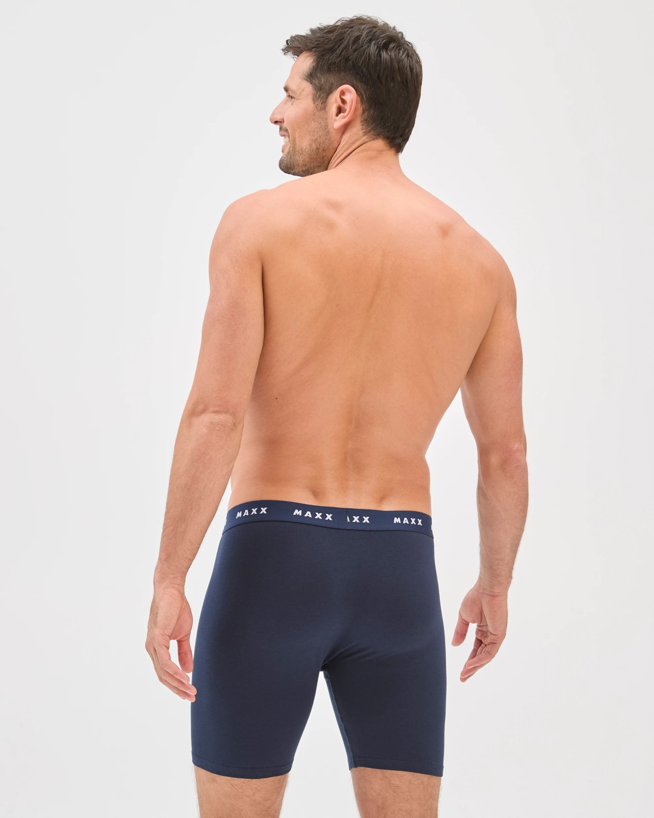 Maxx Australian Cotton Long Length Trunks - Navy 3 of 3