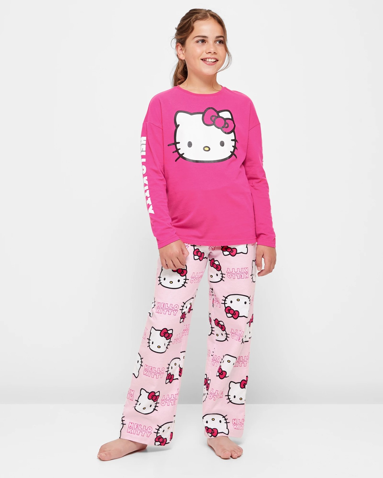 Ladies hello kitty cheap pyjamas