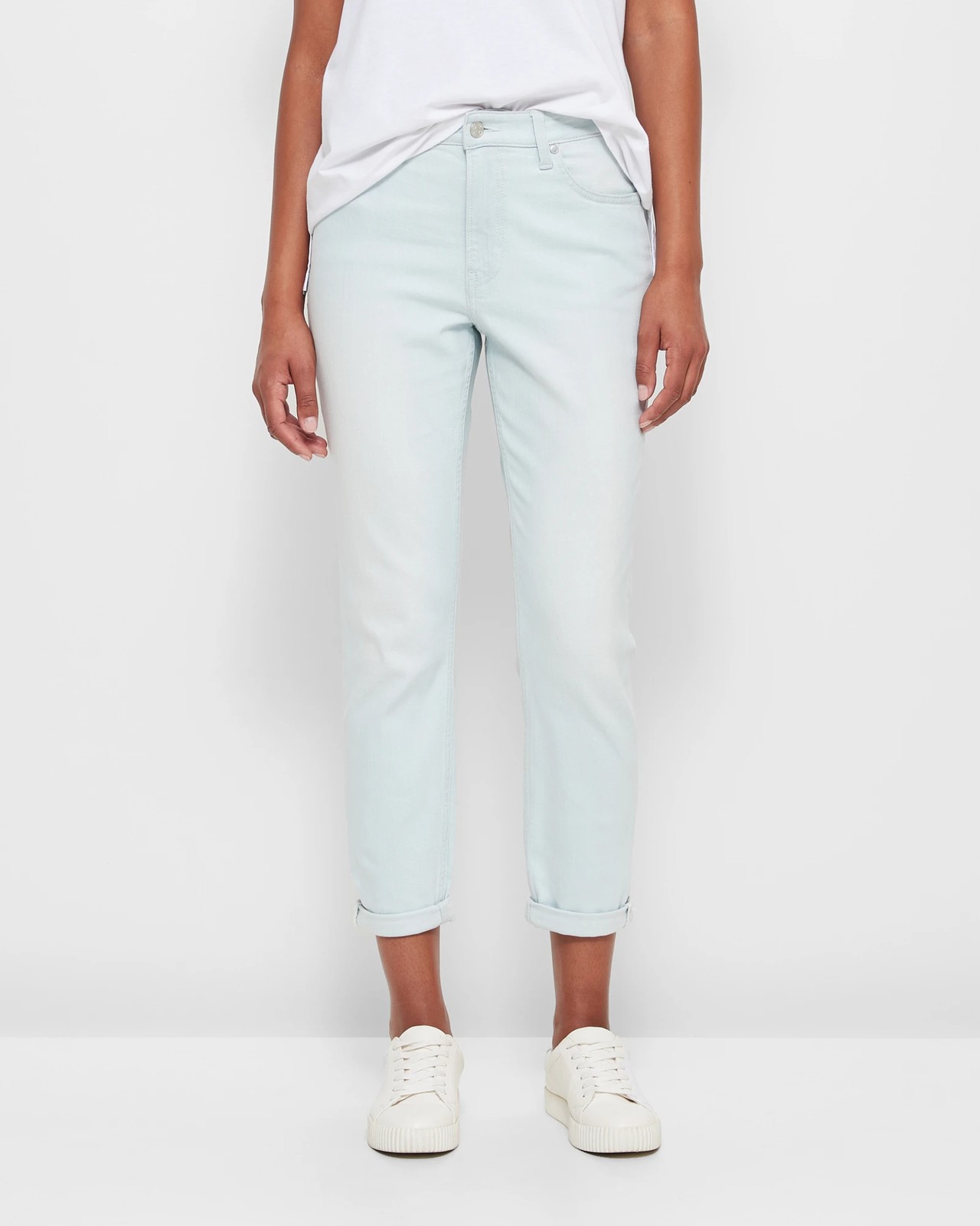 Mid Rise Ankle Length Girlfriend Denim Jeans | Target Australia