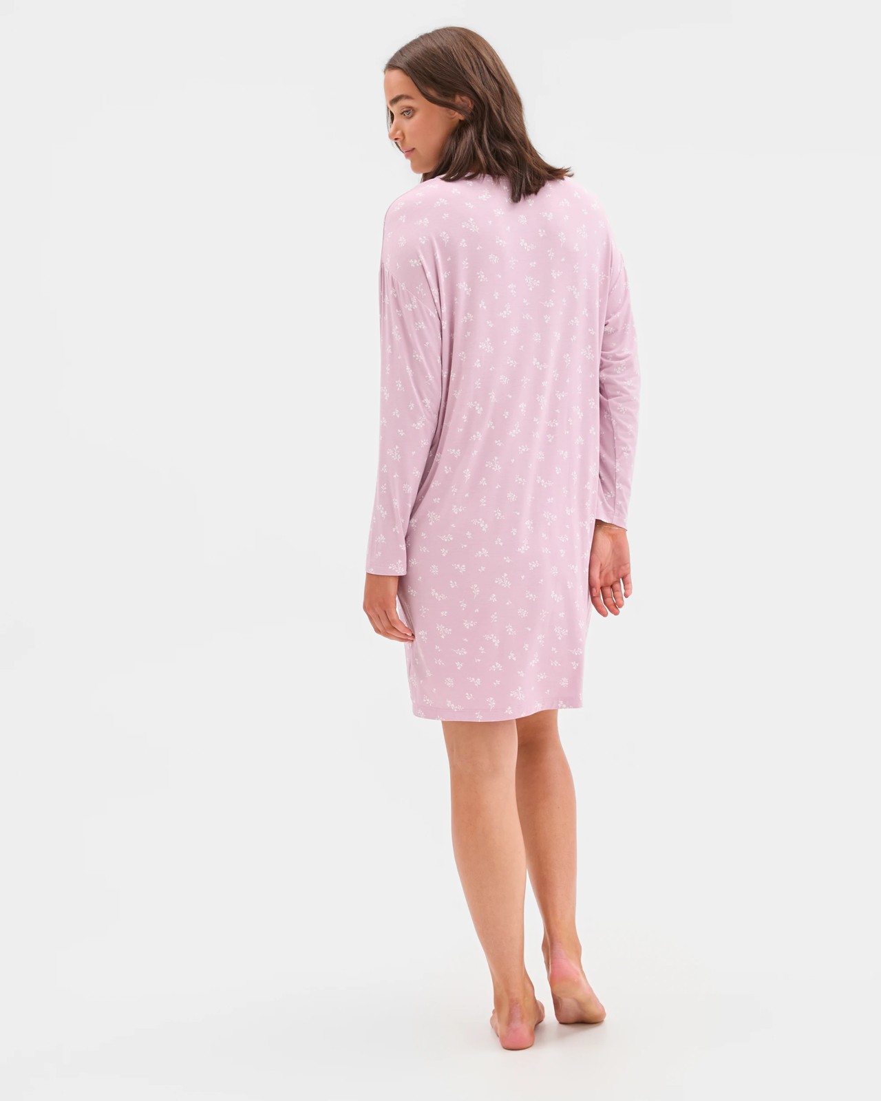 Soft Comfort Bamboo Long Sleeve T-Shirt Nightie 4 of 5