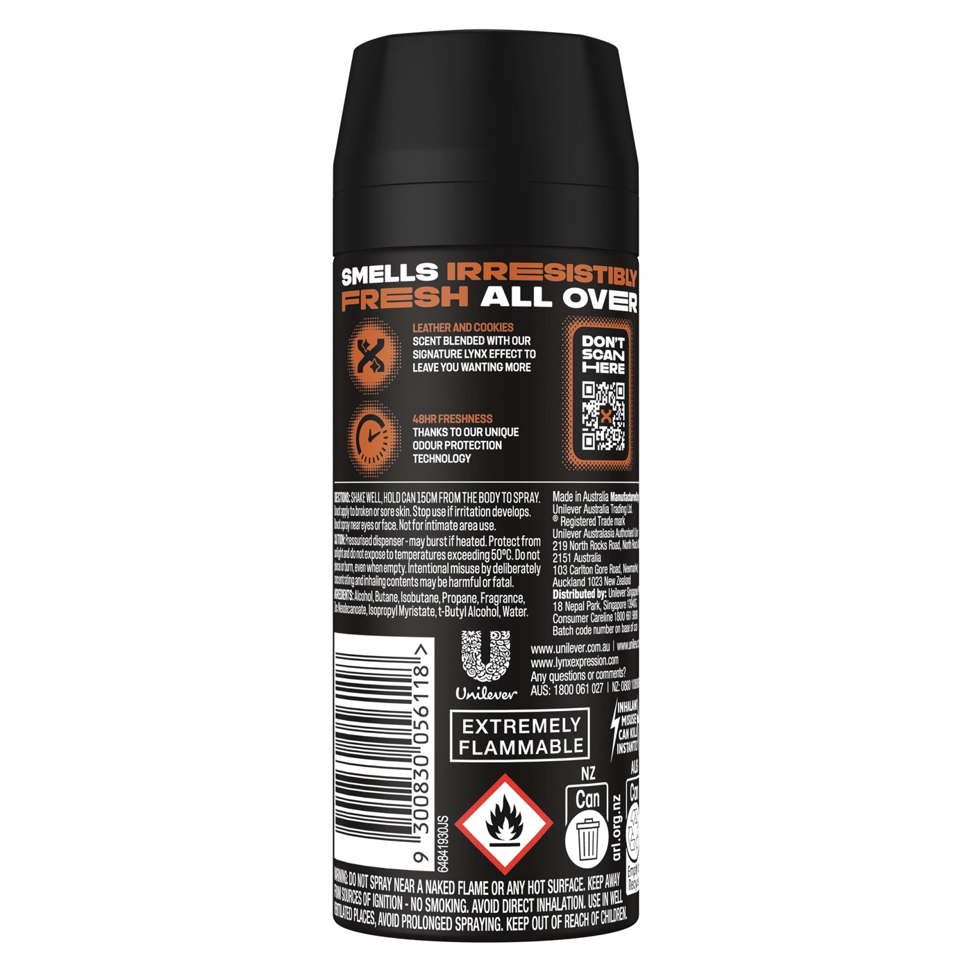 Collision Deodorant Bodyspray, Leather and Cookies - LYNX 2 of 4