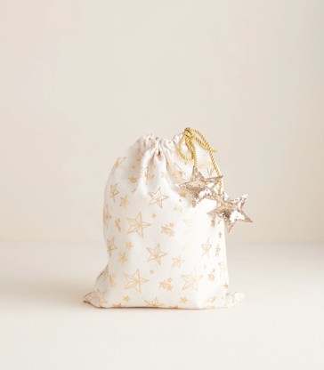 Christmas Fabric Gift Bag - Medium