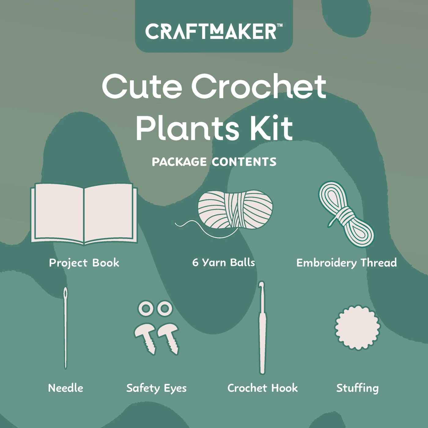 Craft Maker Cute Crochet Plants Kit 3 of 6