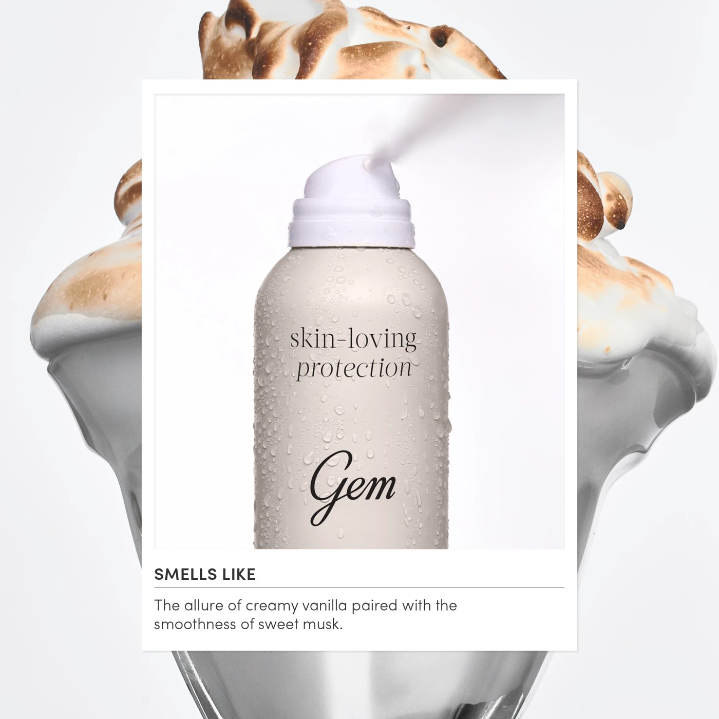 Gem Vanilla Sugar Skin-Loving Deodorant 207ml - Hyaluronic Acid, Vitamin E and Shea Butter 5 of 5
